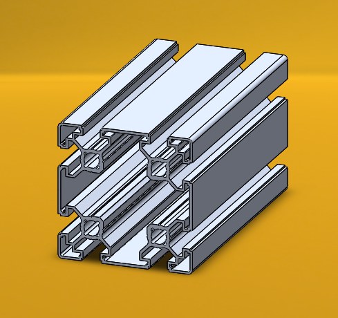 80x80 hafif Sigma Profil kesit görünümü