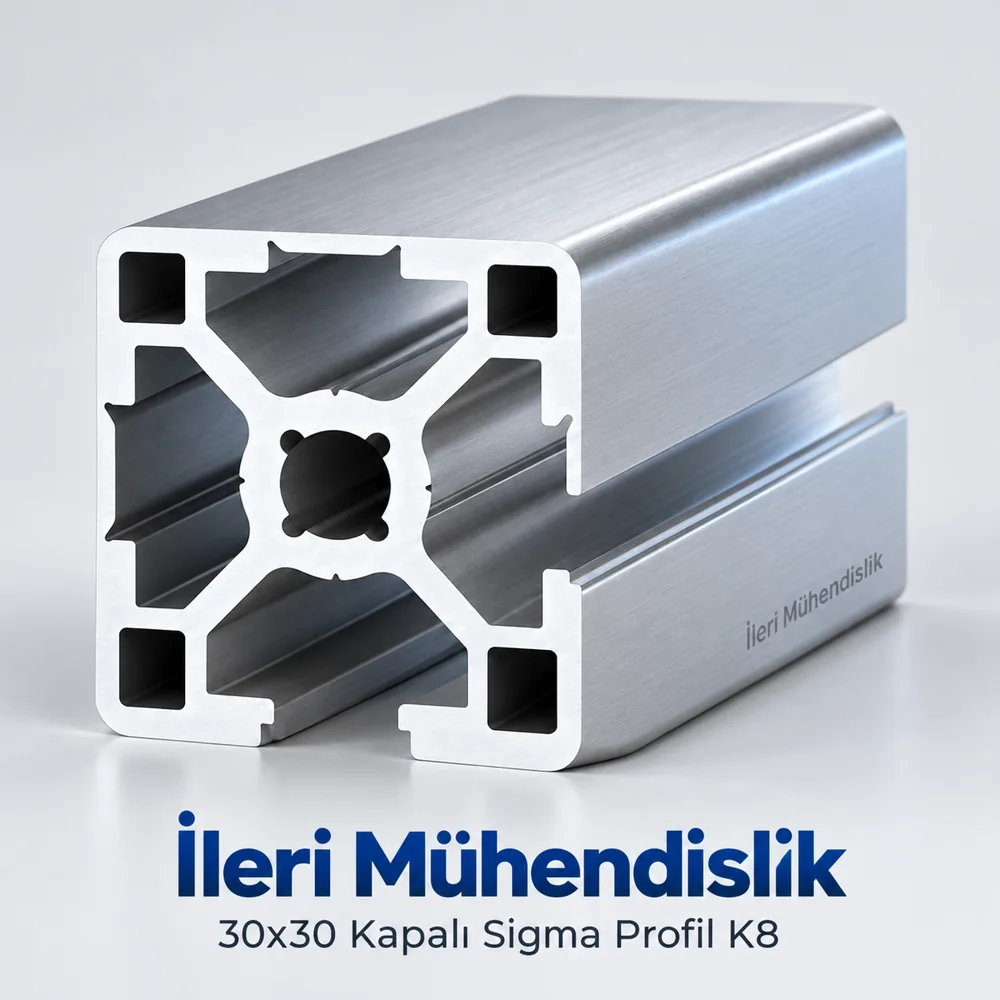 30x30 Kapalı Sigma Profil K8 · İleri Mühendislik