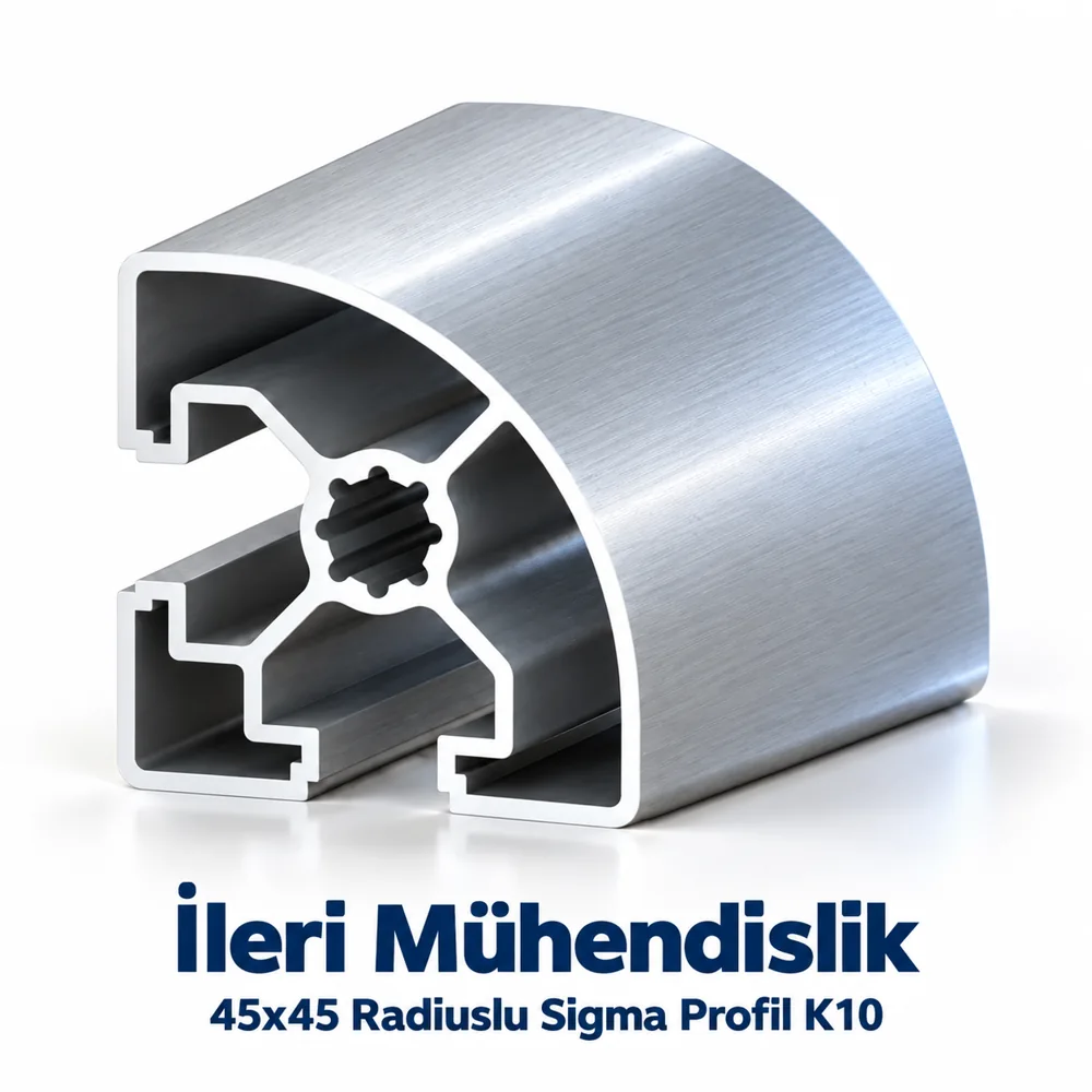 45x45 Radyuslu Sigma Profil K10 · İleri Mühendislik