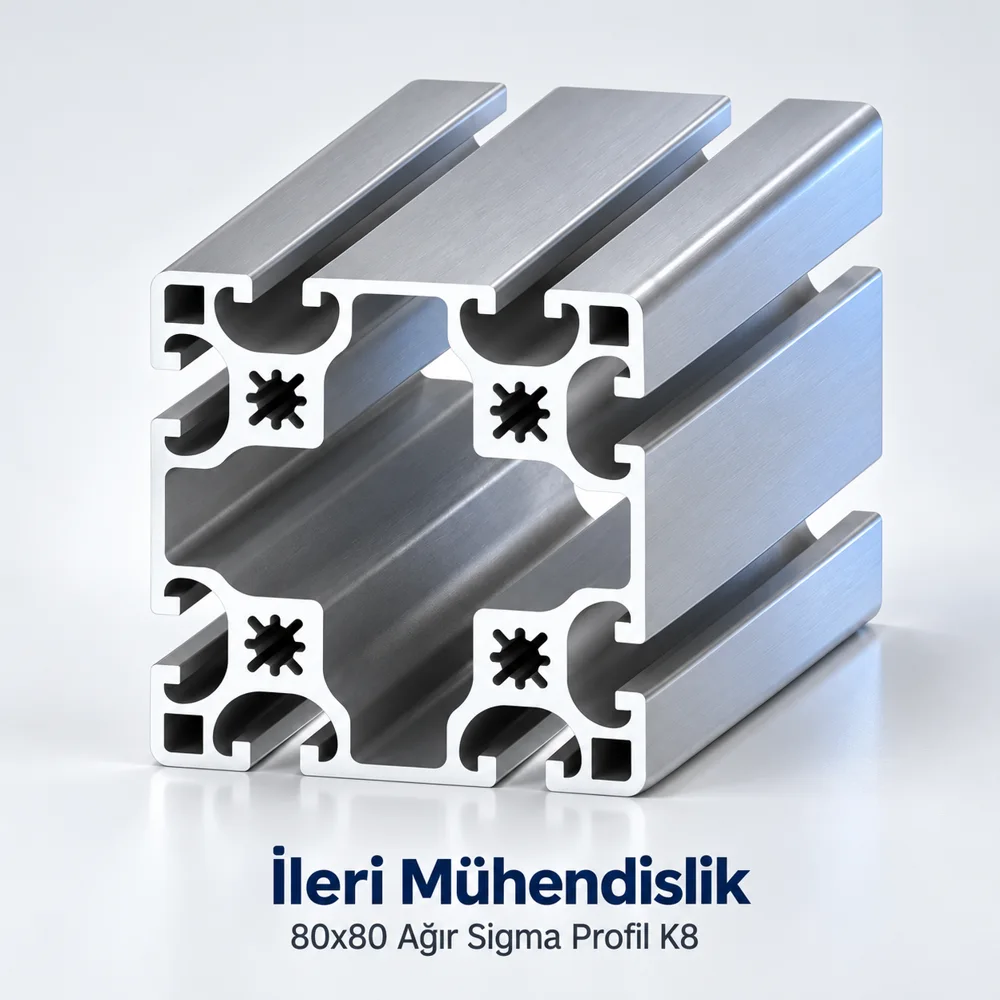 80x80 Ağır Sigma Profil K8 · İleri Mühendislik