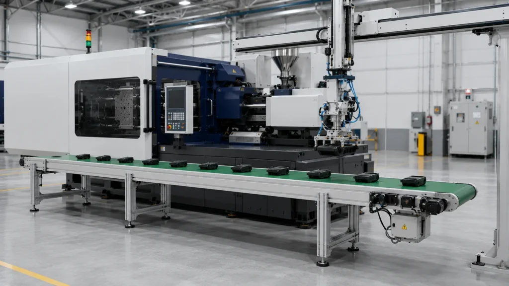 Robot Altı Enjeksiyon Konveyörü — Robot Altı Enjeksiyon Konveyörü ürün ve uygulama görünümü 1