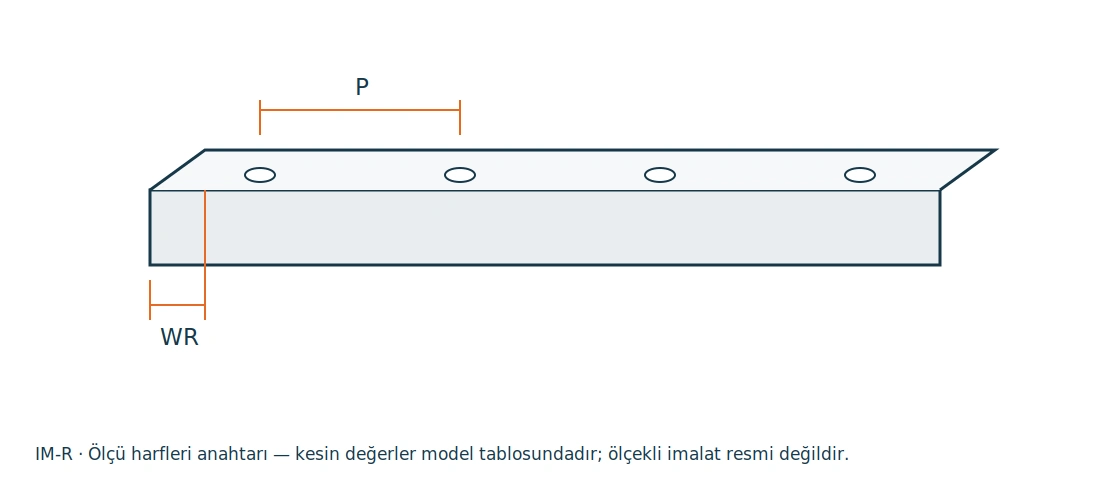 IM-R Standart Lineer Raylar teknik görünüm 1