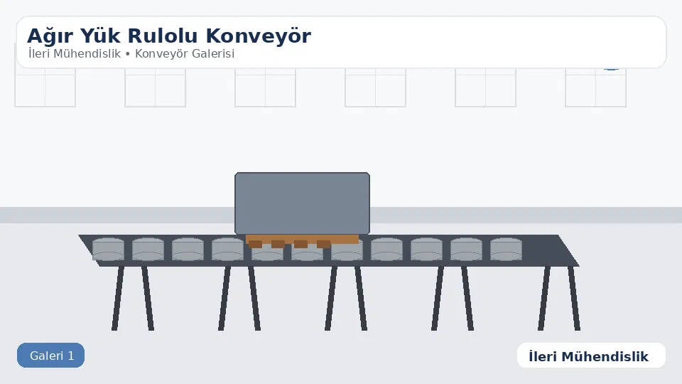 ağır yük rulolu konveyör - İleri Mühendislik - 1