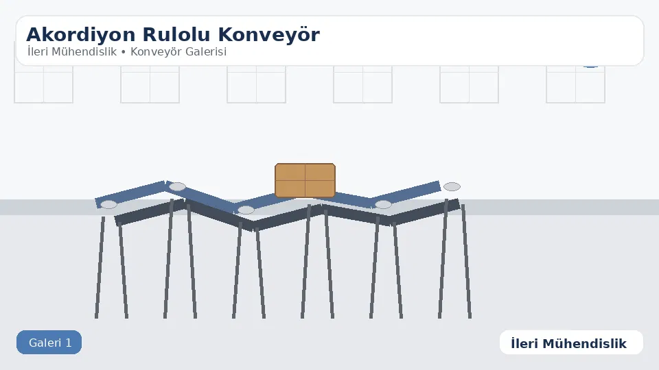 akordiyon rulolu konveyör - İleri Mühendislik - 1