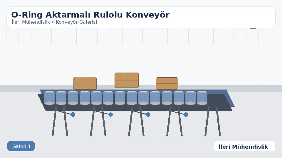 O-Ring rulolu konveyör - İleri Mühendislik - 1