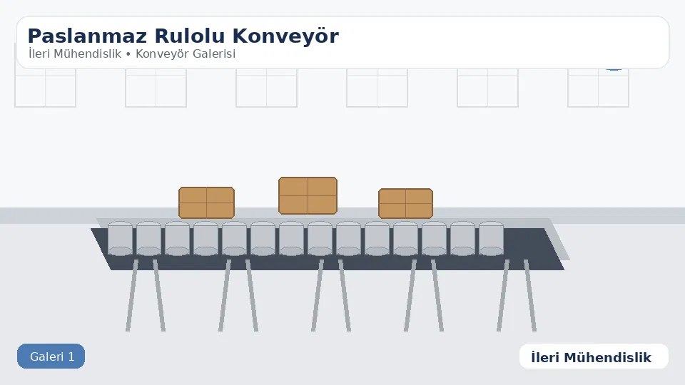 paslanmaz rulolu konveyör - İleri Mühendislik - 1